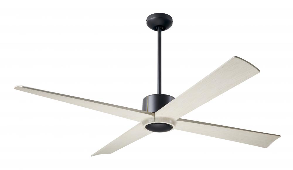 Nouveau DC Fan; Dark Bronze Finish w/ Brass; 56" Whitewash Blades; No Light; Remote Control