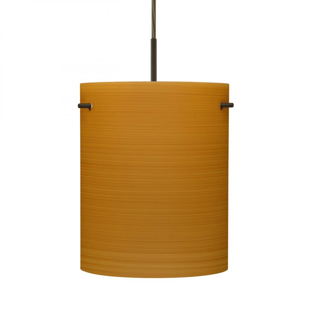Besa Tamburo 8 Pendant, Oak, Bronze Finish, 1x100W MAX E26 Base