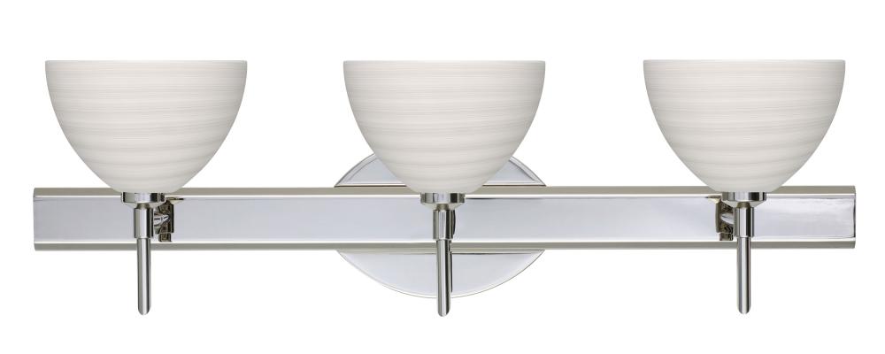 Besa Wall Brella Chrome Chalk 3x40W G9