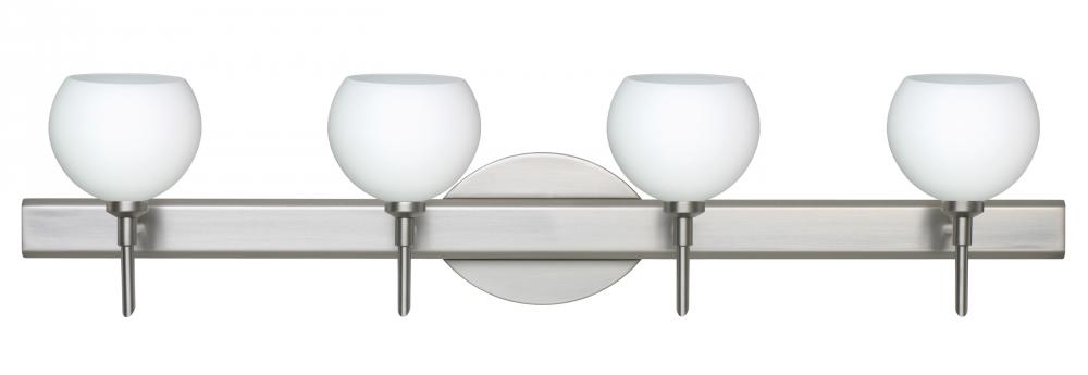 Besa Wall Palla 5 Satin Nickel Opal Matte 4x40W G9