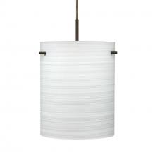Besa Lighting 1JC-4006KR-BR - Besa Tamburo 8 Pendant, Chalk, Bronze Finish, 1x100W MAX E26 Base