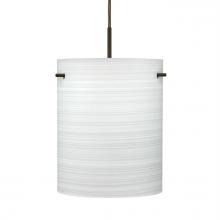 Besa Lighting 1JT-4006KR-BR - Besa Tamburo 8 Pendant, Chalk, Bronze Finish, 1x100W MAX E26 Base