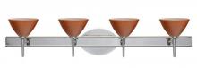 Besa Lighting 4SW-1743CH-CR - Besa Wall Domi Chrome Cherry 4x40W G9
