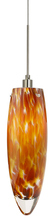Stone Lighting PD151AMSNX3M - Pendant Stalactite Amber Satin Nickel Hal G4 35W Monopoint