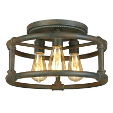 Eglo 202851A - 3 LT Open Bulb Ceiling Light w/ a Zinc Finish