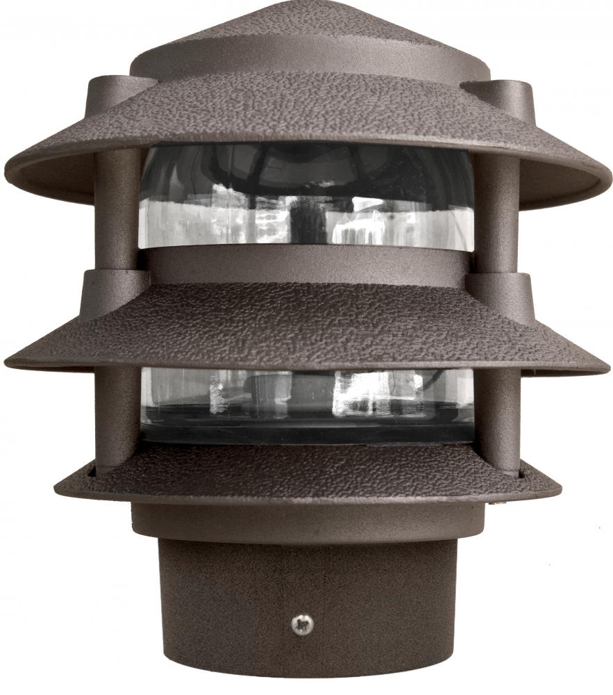 PAGODA FIX 3 TIER 6" TOP 3"BASE INCAND 120V