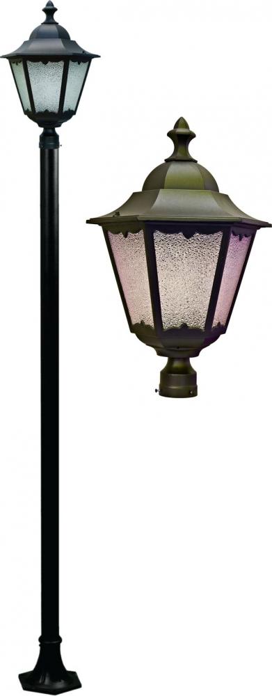 CAST ALUM LANTERN POST FIXTURE 35 WATT HPS MULTI TAP