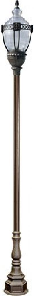 CAST ALUM CLR TOP DECO BASE ACORN FIX 75W LED 120V-277