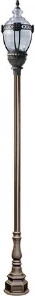 CAST ALUM CLR TOP DECO BASE ACORN FIX 150W HPS MT