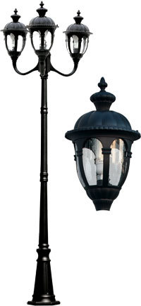THREE HEAD POST FIX LED 3X9W LED G24 85-265V
