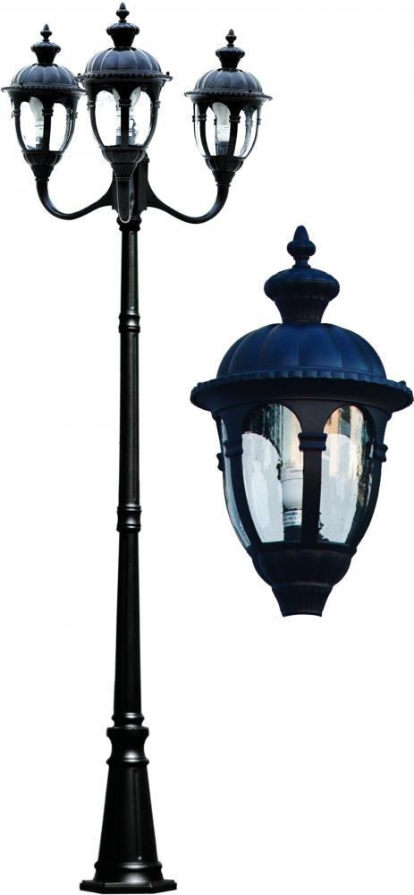 THREE HEAD POST FIX 3X13W DL-S13-GU24 120V