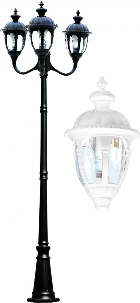 THREE HEAD POST FIX 3X13W DL-S13-GU24 120V