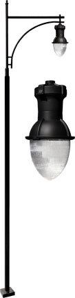 Dabmar GM9290-LED75-B - DROP LIGHT POST LIGHT FIX 75W LED 120V-277V