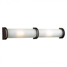 PLC Lighting 1003 ORB - 2 Light Vanity Chevron Collection
