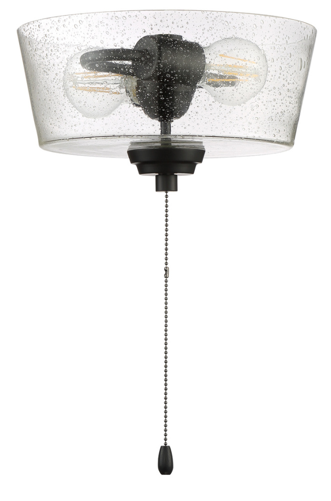 Clear Seeded Glass w/2x7w LED