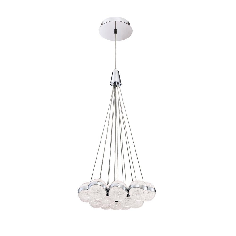 MYSTYKE 13-Light LED ChromePendant