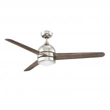 Kendal AC22552-SN - ZIG 52 in. LED Satin Nickel Ceiling Fan