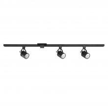 Kendal TKLED-45-BLK - 3 cylinder integrated LED Black Track Lighting Kit