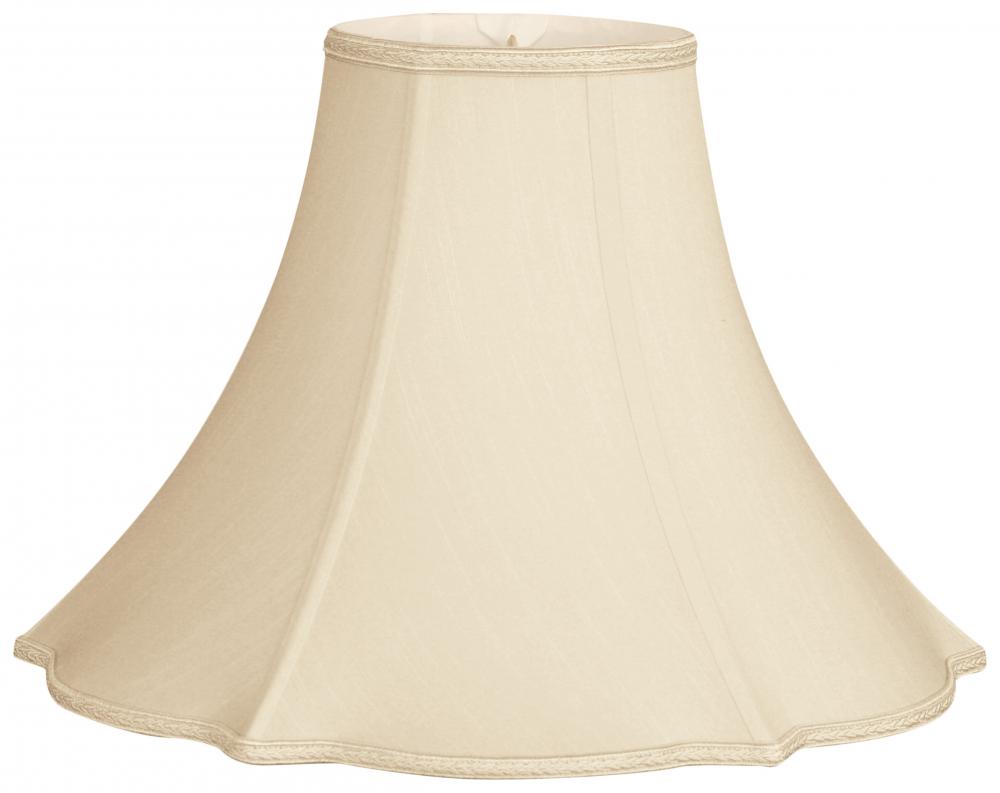 Scallop Bottom Designer Lampshade with Round Top