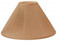 Royal Designs, Inc. DS-72-16BR - Brown Pleated Mushroom Designer Lampshade