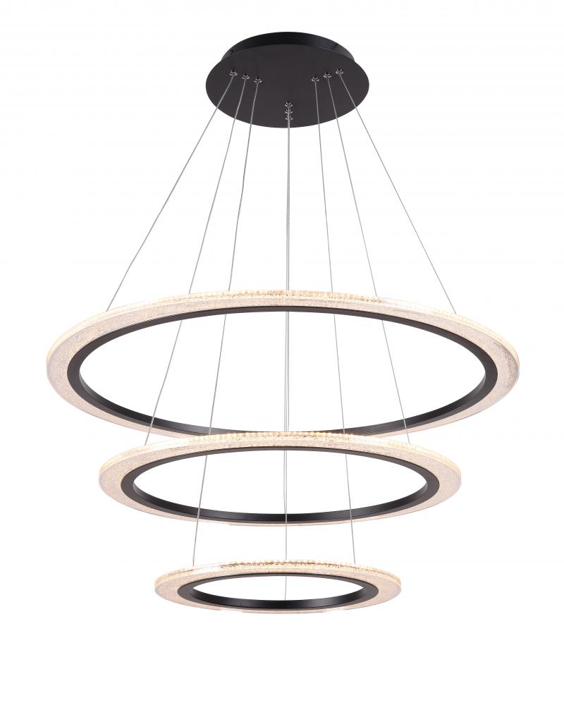 Zoe LED Chandelier 93032BL Lighting by Electric Service Company