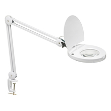 Dainolite DMLED10-A-5D-WH - 8W LED Magnifier Lamp, White Finish