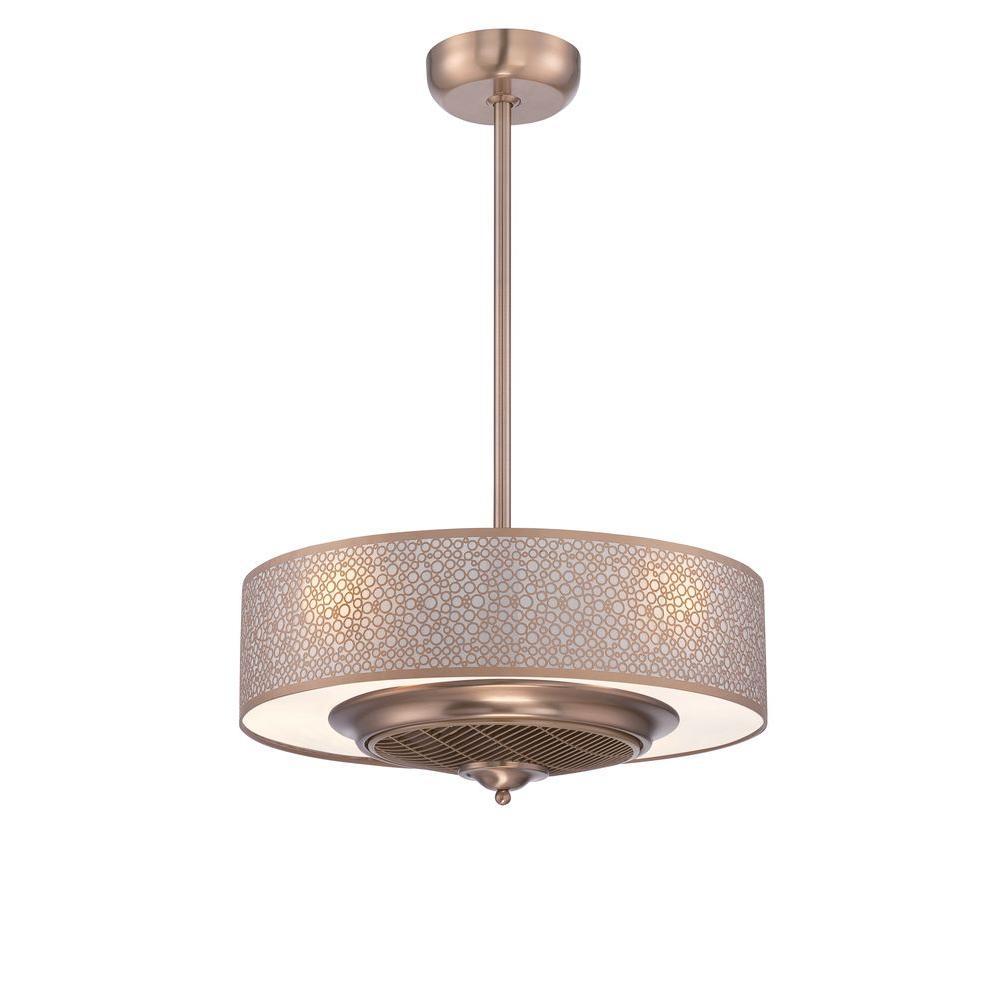 Cozette Collection 24 in. Indoor Satin Copper Ceiling Fan