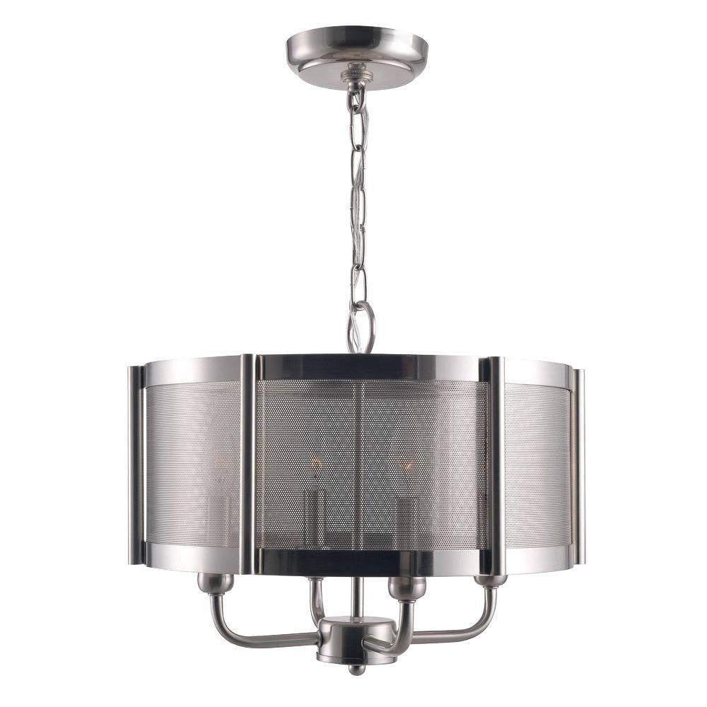 Xena Collection 4-Light Brushed Nickel Indoor Chandelier